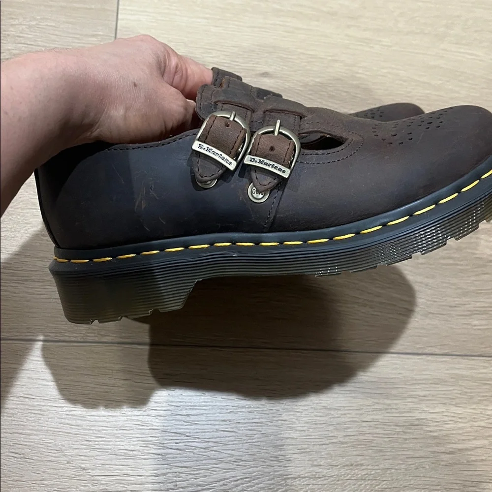 Dr. Martens Dark Brown Mary Jane Shoes Size 7 - Picture 5 of 7